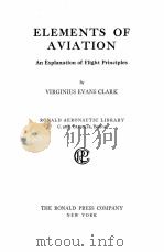 ELEMENTS OF AVIATION   1928  PDF电子版封面     