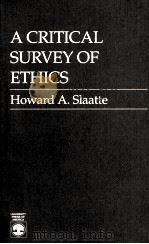 A CTITICAL SURVEY OF ETHICS（1988 PDF版）