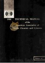 AATCC TECHNICAL MANUAL Volume 63   1988  PDF电子版封面     