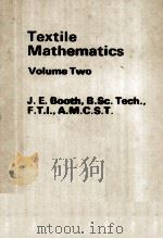 Textile Mathematics Volume Two   1975  PDF电子版封面  0900739193   
