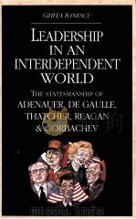 LEADERSHIP IN AN INTERDEPENDENT WORLD:THE STATESMANSHIP OF ADENARER  DE GAULLE THATCHER REAGAN AND G   1991  PDF电子版封面  0582078520   