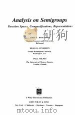 ANALYSIS ON SEMIGROUPS（1989 PDF版）