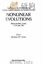 NONLINEAR EVOLUTIONS   1988  PDF电子版封面     