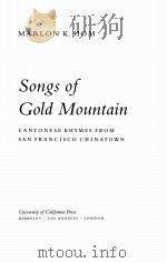 SONGS OF GOLD MOUNTAIN（1987 PDF版）