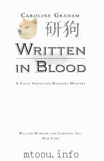 WRITTEN IN BLOOD（1995 PDF版）