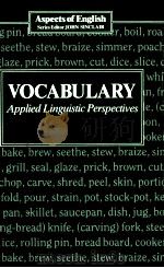 VOCABULARY APPLIED LINGUISTIC PERSPECTIVES   1987  PDF电子版封面  0044180071   
