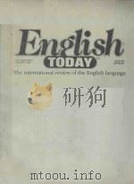 ENGLISH THE INTERNATIONAL REVIEW OF THE ENGLISH LANGUAGE   1986  PDF电子版封面     
