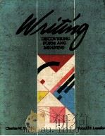 WRITING:DISCOVERING FORM AND MEANING   1984  PDF电子版封面  0534029981   