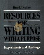 RESOURCES FOR WRITING WITH A PUBPOSE EXPERIMENTS AND READINGS（1970 PDF版）