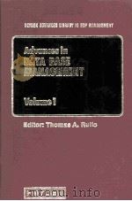 Advances in Data Base Management Volume 1   1980  PDF电子版封面  0855016027   