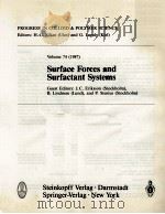SURFACE FORCES AND SURFACTANT SYSTEMS VOLUME 74 (1987)（1987 PDF版）