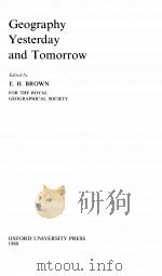 GEOGRAPHY YESTERDAY AND TOMORROW   1980  PDF电子版封面     