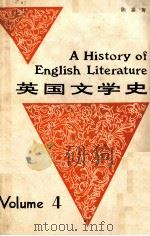 A HISTORY OF ENGLISH LITERA TURE VOLUME IV   1986  PDF电子版封面     