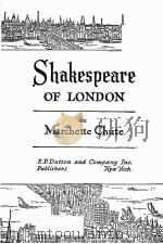 SHAKRESPEARE OF LONDON   1964  PDF电子版封面     