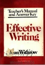 EFFECTIVE WRITING WRITING SKILLS FOR INTERMEDIATE STUDENTS OF AMERICAN ENGLISH（1987 PDF版）