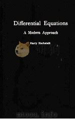 DIFFERENTIAL EQUATIONS A MODERN APPROACH（1964 PDF版）