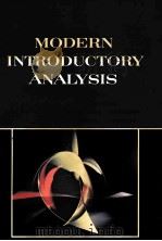 MODERN INTRODUCTORY ANALYSIS   1980  PDF电子版封面     