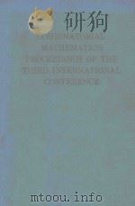 COMBINATORIAL MATHEMATICS:PROCEEDINGE OF THE THIRD INTERNATIONAL CONFERENCE（1989 PDF版）