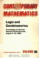 CONTEMPORARY MATHEMATICS VOLUME 65   1987  PDF电子版封面  0821850520   