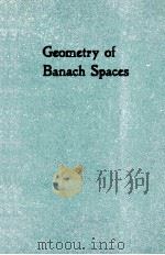 GEOMETRY OF BANACH SPACES   1990  PDF电子版封面  0521408504   