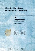 GMELIN HANDBOOK OF INORGANIC CHEMISTRY 8TH EDITION   1989  PDF电子版封面     