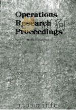 OPERATIONS RESEARCH PROCEEDINGS 1989   1990  PDF电子版封面  3540524894   