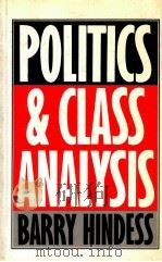 POLITICS & CLASS ANALYSIS   1987  PDF电子版封面  0631150676   