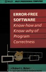 ERROR-FREE SOFTWARE   1991  PDF电子版封面  0471930164   
