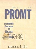 PROMT PREDICASTS OVERVIEW OF MARKETS AND TECHNOLIGY   1990  PDF电子版封面     