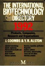 THE INTERNATIONAL BIOTECHNOLOGY DIRECTORY 1992（1991 PDF版）