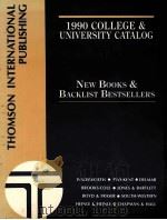 1990 COLLEGE & UNIVERSITY CATALOG NEWS BOOKS &  BACKLIST BESTSELLERS     PDF电子版封面     