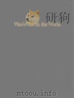 WHO'S WHO IN THE WORLD 9TH EDITION 1989-1990   1988  PDF电子版封面     