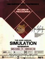 RECORD OF PROCEEDINGS THE 22ND ANNUAL SIMULATION SYMPOSIUM（1989 PDF版）