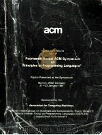 FOURTEENTH ANNUAL ACM SYMPOSIUM ON PRINCIPLES OF PROGRAMMING LANGUAGES   1987  PDF电子版封面     