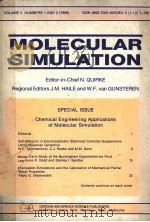 MOLECULAR SIMULATION   1989  PDF电子版封面     