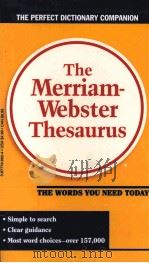 THE MERRIAM WEBSTER THESAURUS（1989 PDF版）