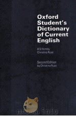 OXFORD STUDENT'S DICTIONARY OF CURRENT ENGLISH SECOND EDITION   1988  PDF电子版封面    A S HORNBY 