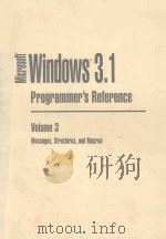 MICROSOFT WINDOES 3.1 VOLUME 3   1981  PDF电子版封面  1556154534   