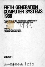 FIFTH GENERATION COMPUTER SYSTEMS 1988 Volume 1（1988 PDF版）