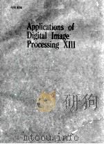 Applications of Digital Image Processing XIII（1990 PDF版）