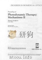 PROCEEDINGS OF PHOTODYNAMIC THERAPHY: MECHANISMS II   1990  PDF电子版封面  0819402443   