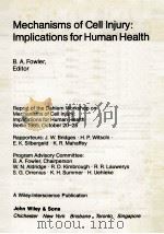 MECHANISMS OF CEKK INJURY:IMPLICATIONS FOR HUMAN HEALTH   1987  PDF电子版封面  0471916293   