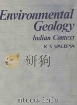 ENVIRONMENTAL GEOLOGY INDIAN CONTEXT（1987 PDF版）