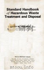 STANDARD HANDBOOK OF HAZARDOUS WASTE TREATMENT AND DISPOSAL（1989 PDF版）
