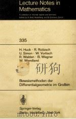 LECTURE NOTES IN CONTROL AND INFORMATION SCIENCES 335: BEWEISMETHODEN DER DIFFERENTIALGEOMETRIE IM G   1973  PDF电子版封面     