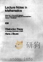 LECTURE NOTES IN CONTROL AND INFORMATION SCIENCES 628: OBSTRUCTION THEORY（1977 PDF版）
