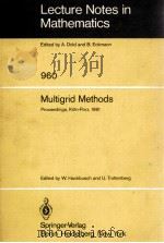 LECTURE NOTES IN MATHEMATICS 960: MULTIGRID METHODS   1982  PDF电子版封面  3540119558;0387119558   