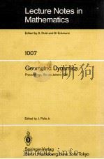 LECTURE NOTES IN MATHEMATICS 1007: GEOMETRIC DYNAMICS   1983  PDF电子版封面  3540123369;0387123369   