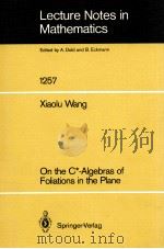 LECTURE NOTES IN MATHEMATICS 1257: ON THE C*-ALGEBRAS OF FOLIATIONS IN THE PLANE   1987  PDF电子版封面  3540179038;0387179038   