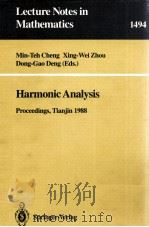 HARMONIC ANALYSIS   1991  PDF电子版封面  3540549013;0387549013   